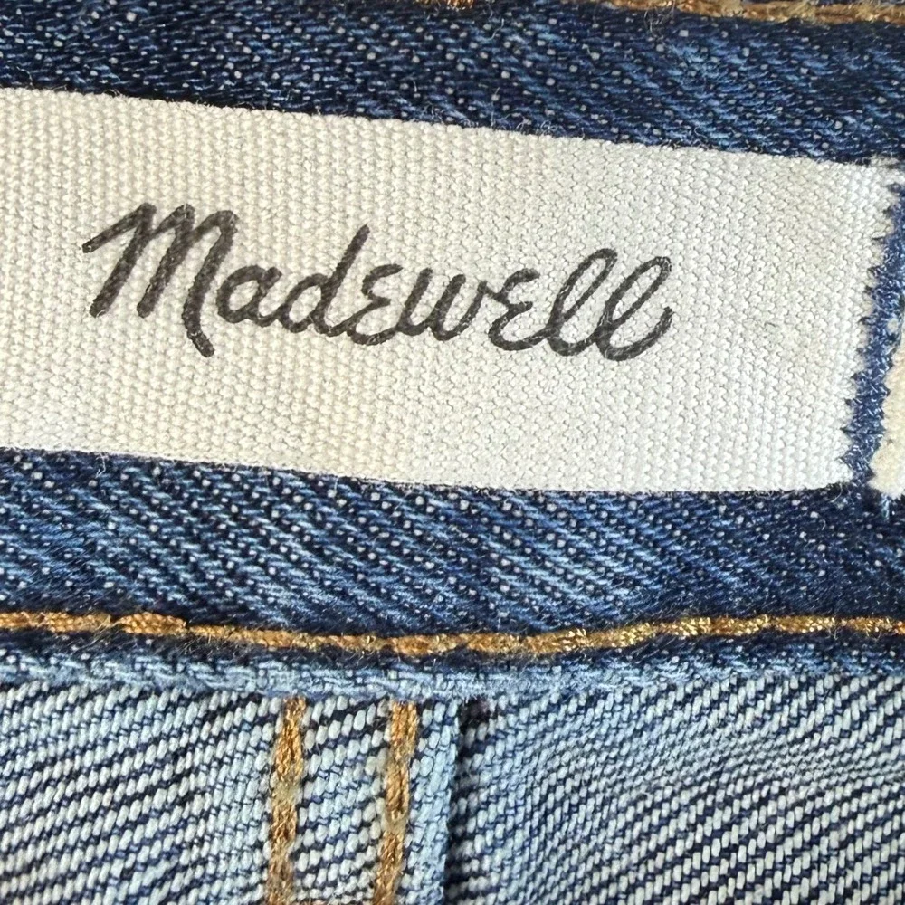 Madewell The Longline Straight Jeans Womens (Actual 35x32) Button Fly‎ High Rise